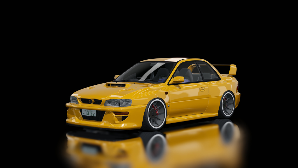 Subaru Impreza 22B STi, skin yellow