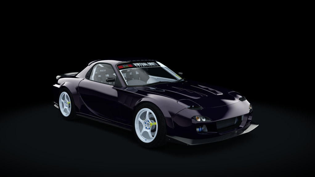 VDC Mazda RX-7 FD3S 20B Public 3.0, skin Outsiders Midnight Purple